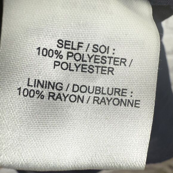 Tanya Taylor Brynn Floral Mini Wrap Dress Womens 18 Navy Floral Flutter Sleeves - Picture 16 of 16